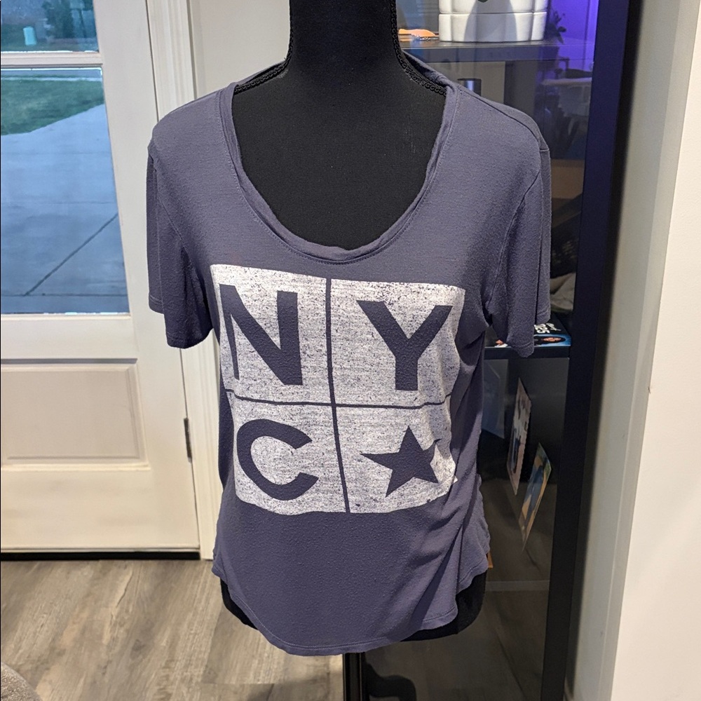 NYC Graphic Short-Sleeve Tee - Slate Blue